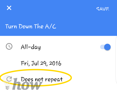 Google Now Cal Reminder 