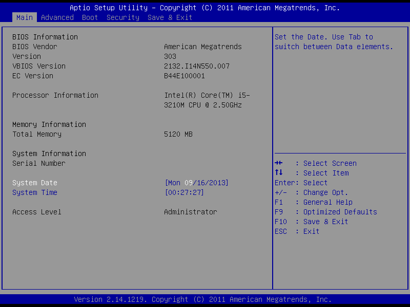 access bios