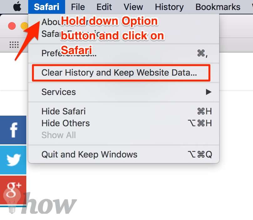 clear recent Web browsing history in Safari