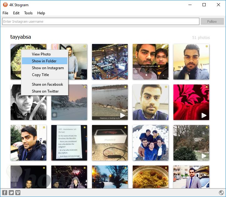 save Instagram photos