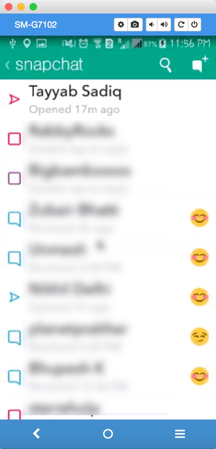 screenshot Snapchat 