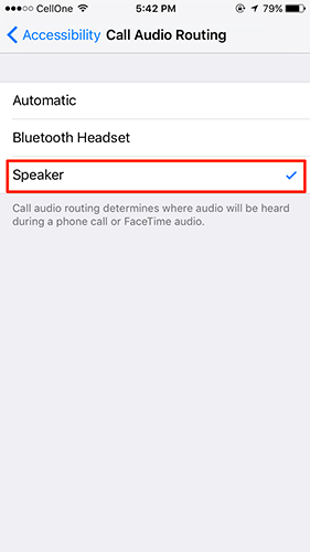 Make Your iPhone Use Speakerphone