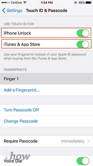 How to Disable the Touch ID 3