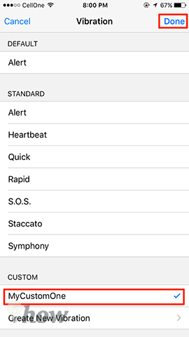 Create Custom Vibrations for Calls 