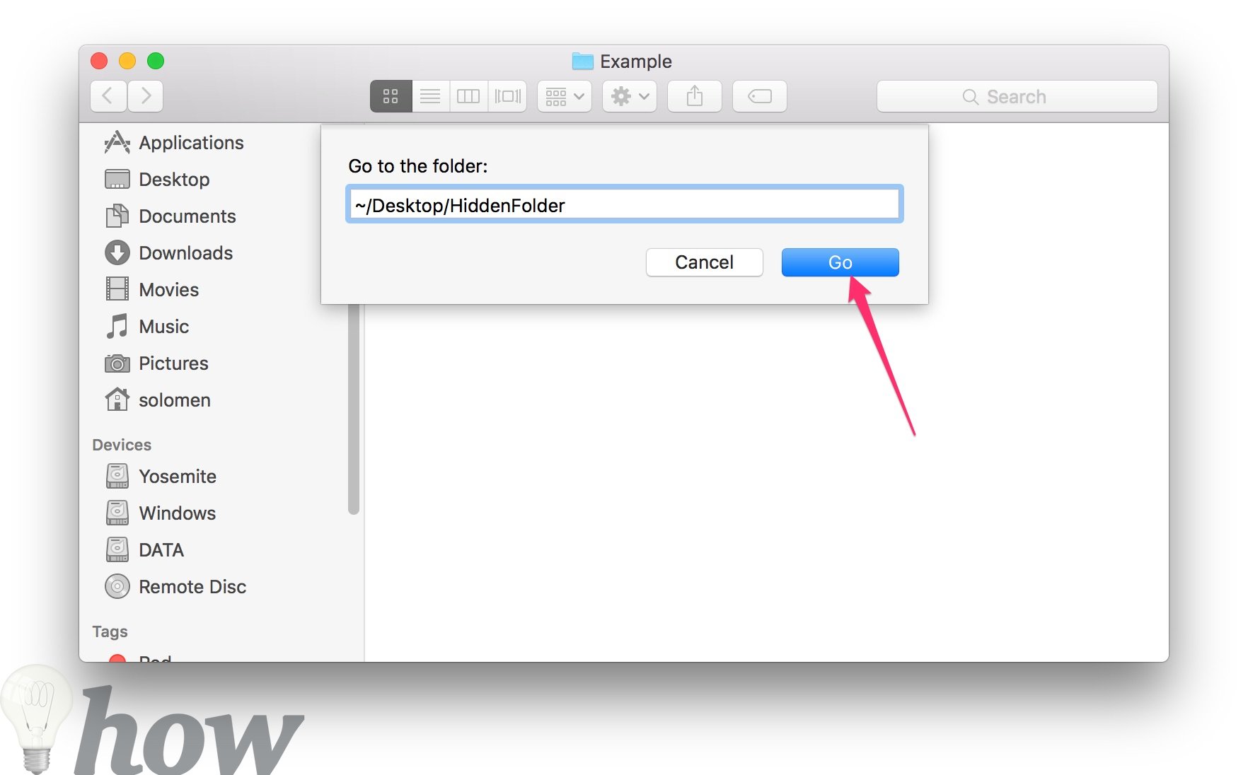 Search hidden files on mac