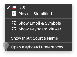 type in another language