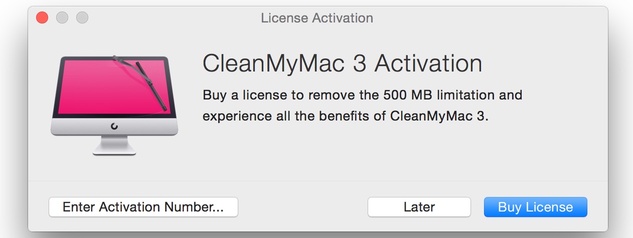 limit cleanmymac 3