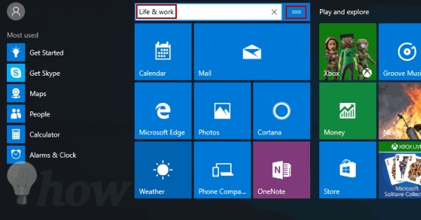 customize the Windows 10 start menu