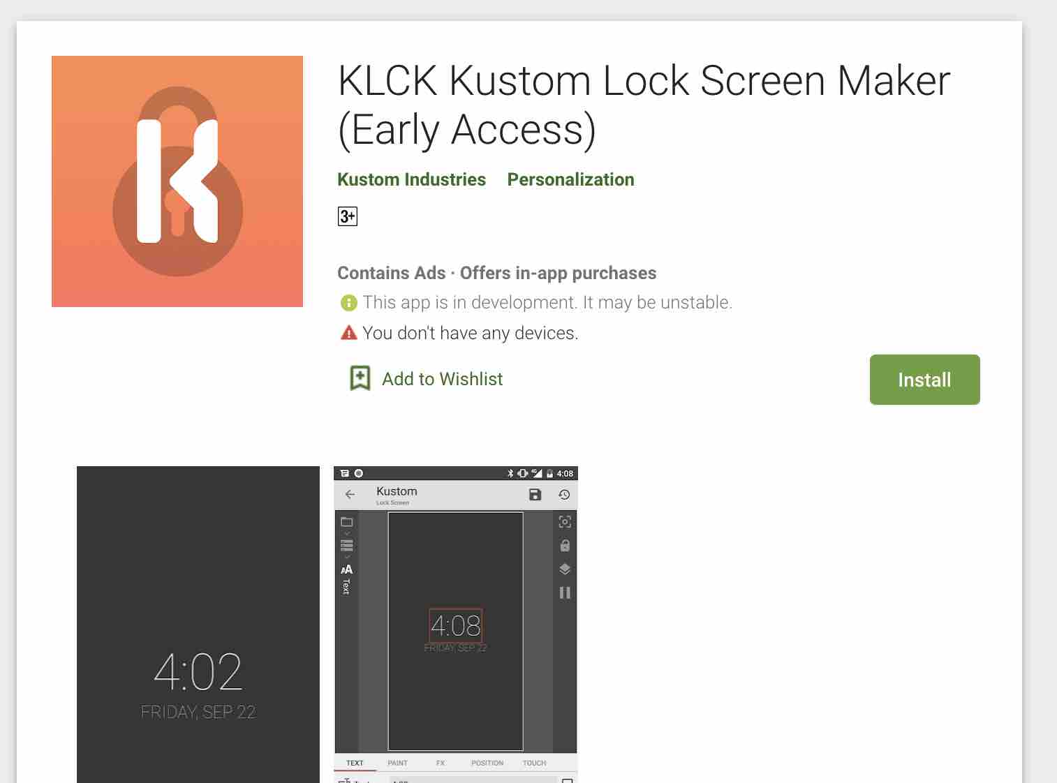 KLCK Kustom Lock Screen Maker