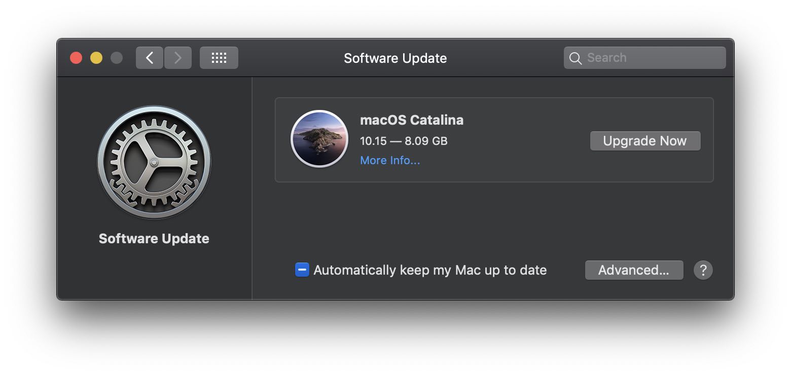 upgrade macos