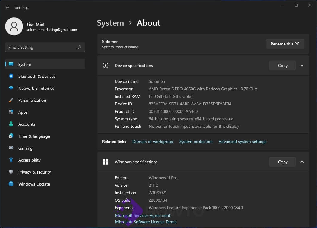 How to Check PC Spec