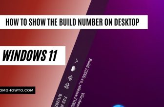 How to Show/Remove the Windows 11 Build Number on Desktop