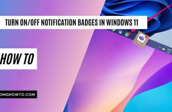Turn On:Off Notification Badges in Windows 11