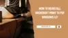 reinstall Microsoft Print to PDF