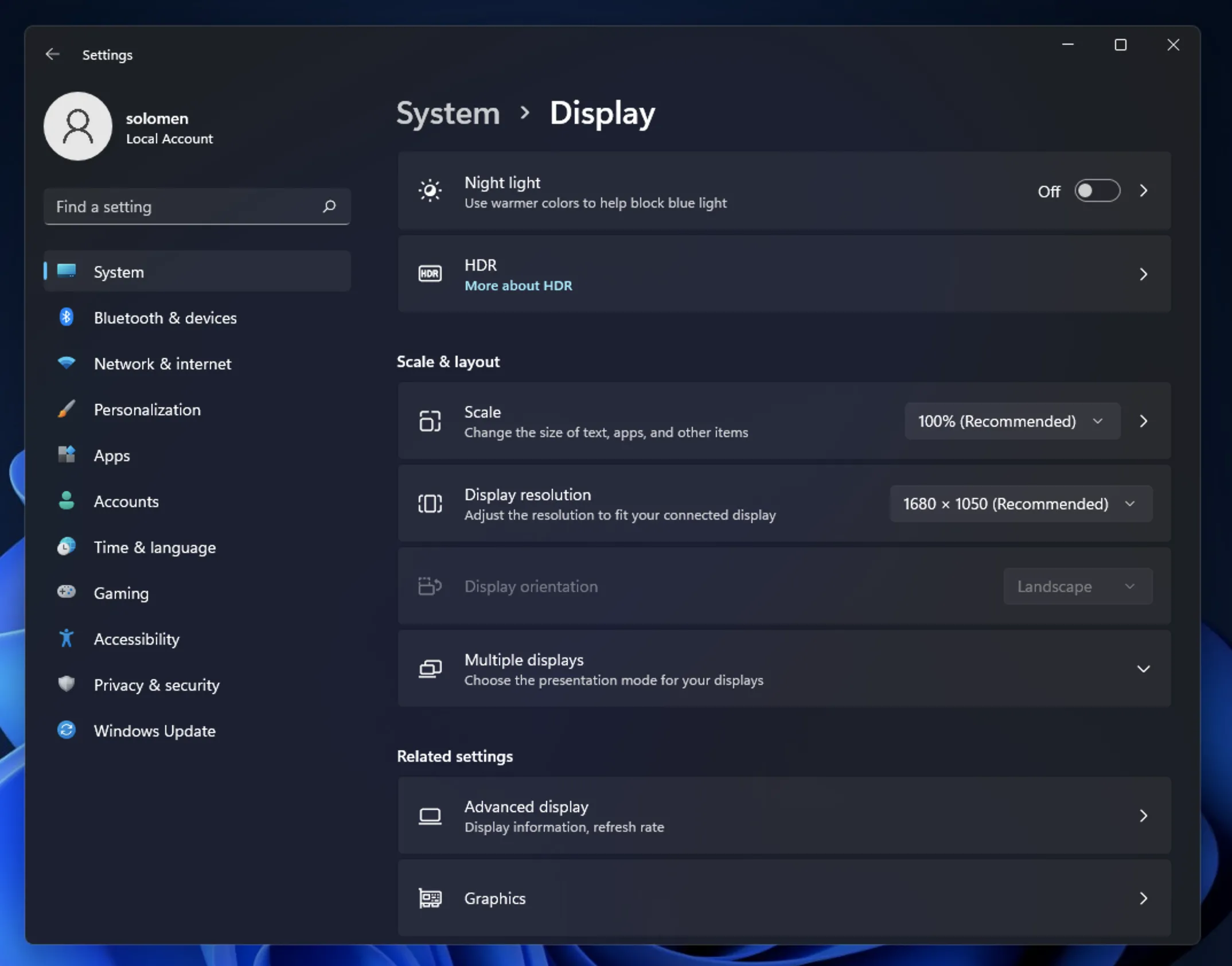 windows 11 display 