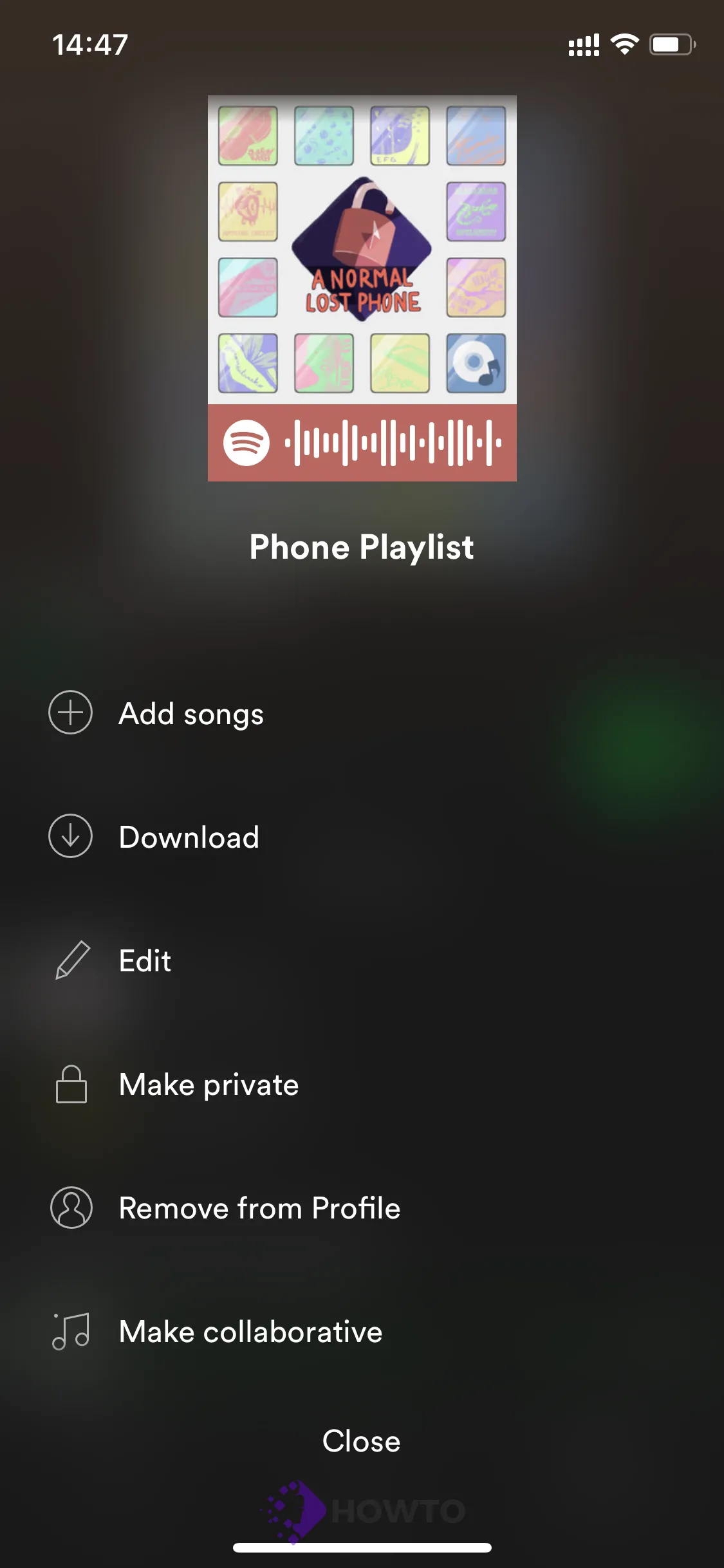 spotify playlist mobile 