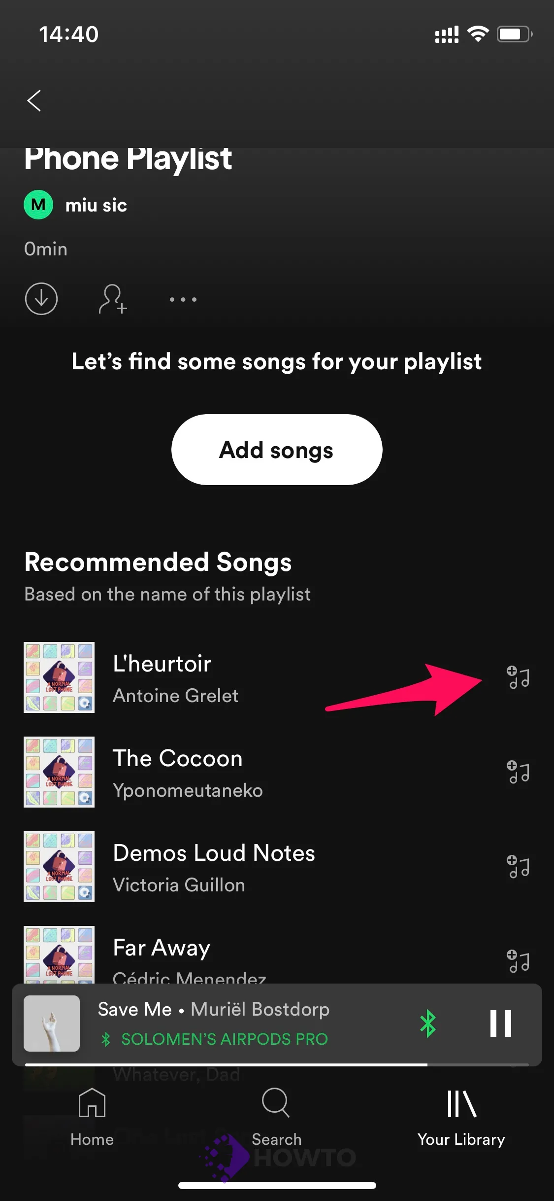 spotify playlist mobile 