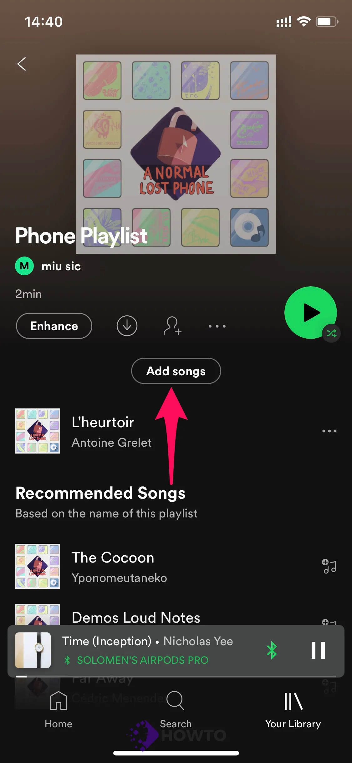 spotify playlist mobile 