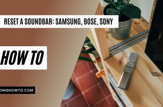 reset soundbar