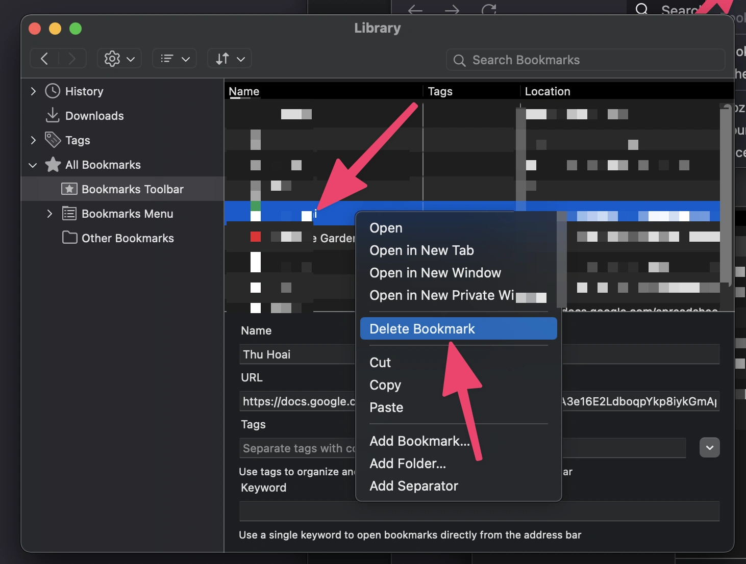 How to Delete a Bookmark on Mac