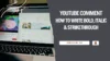 YouTube Comment