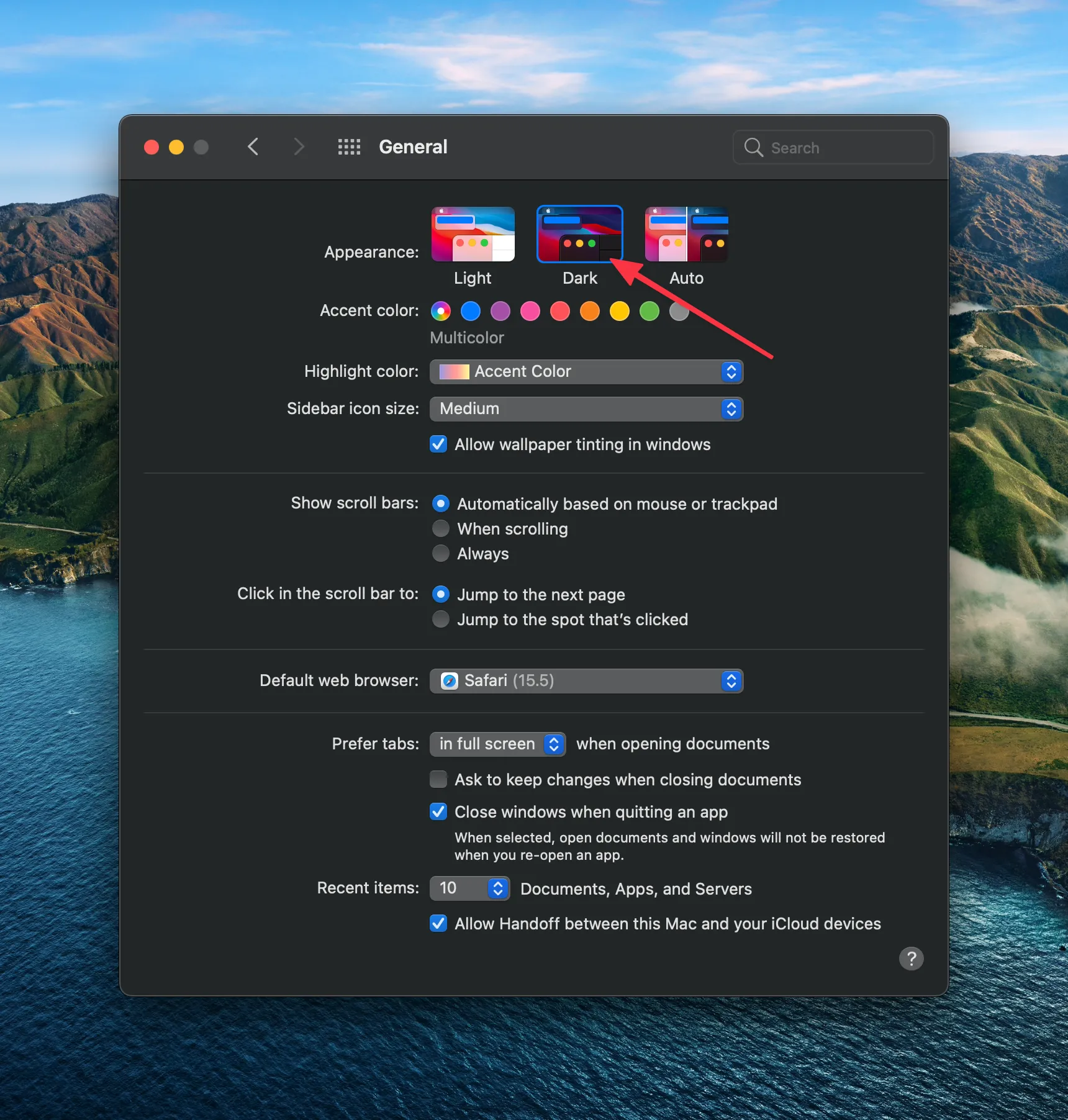 Darkmode on macOS