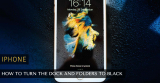 How to Turn the Dock and Folders to Black on Your iPhone